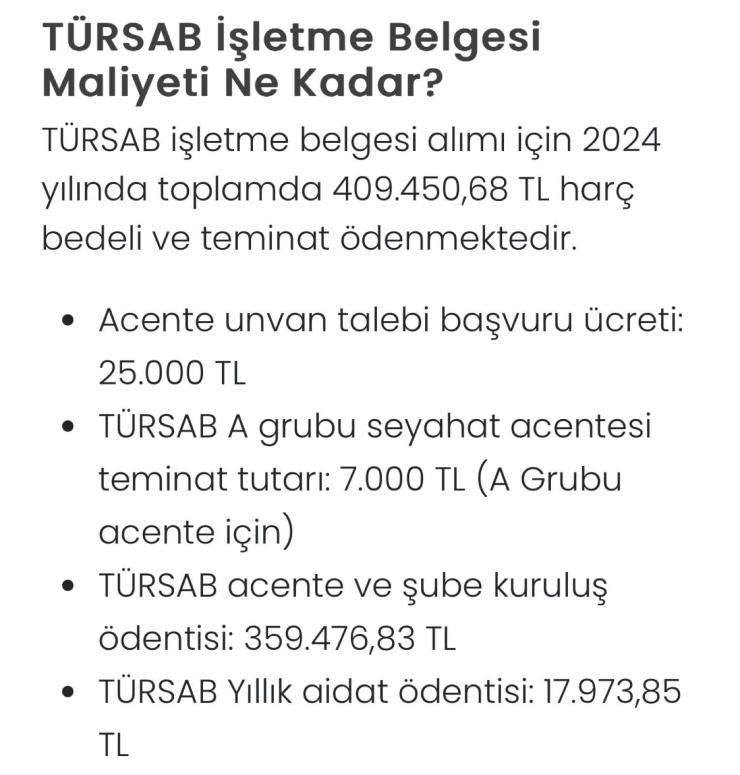 Turizm ve Seyahat Acentesi Kurma Hizmetleri