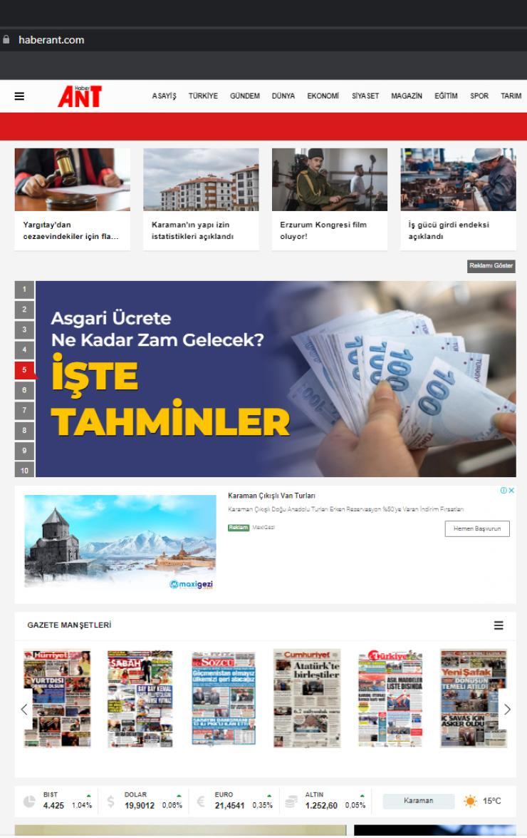 Kampanya: News Kayıtlı Haber Sitesinde Footer Backlink Haberant.com Yıllık