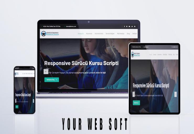 Sürücü Kursu websitesi Scripti