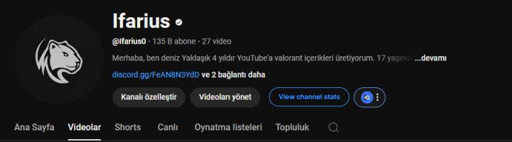 135K Abonesi olan YT Kanalı