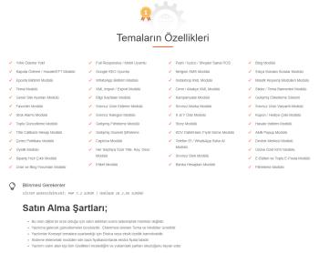 Premium E-Ticaret Teması [Mobil uyumlu - SMS Bildirim - Sanalpos] ve Daha Fazlası..