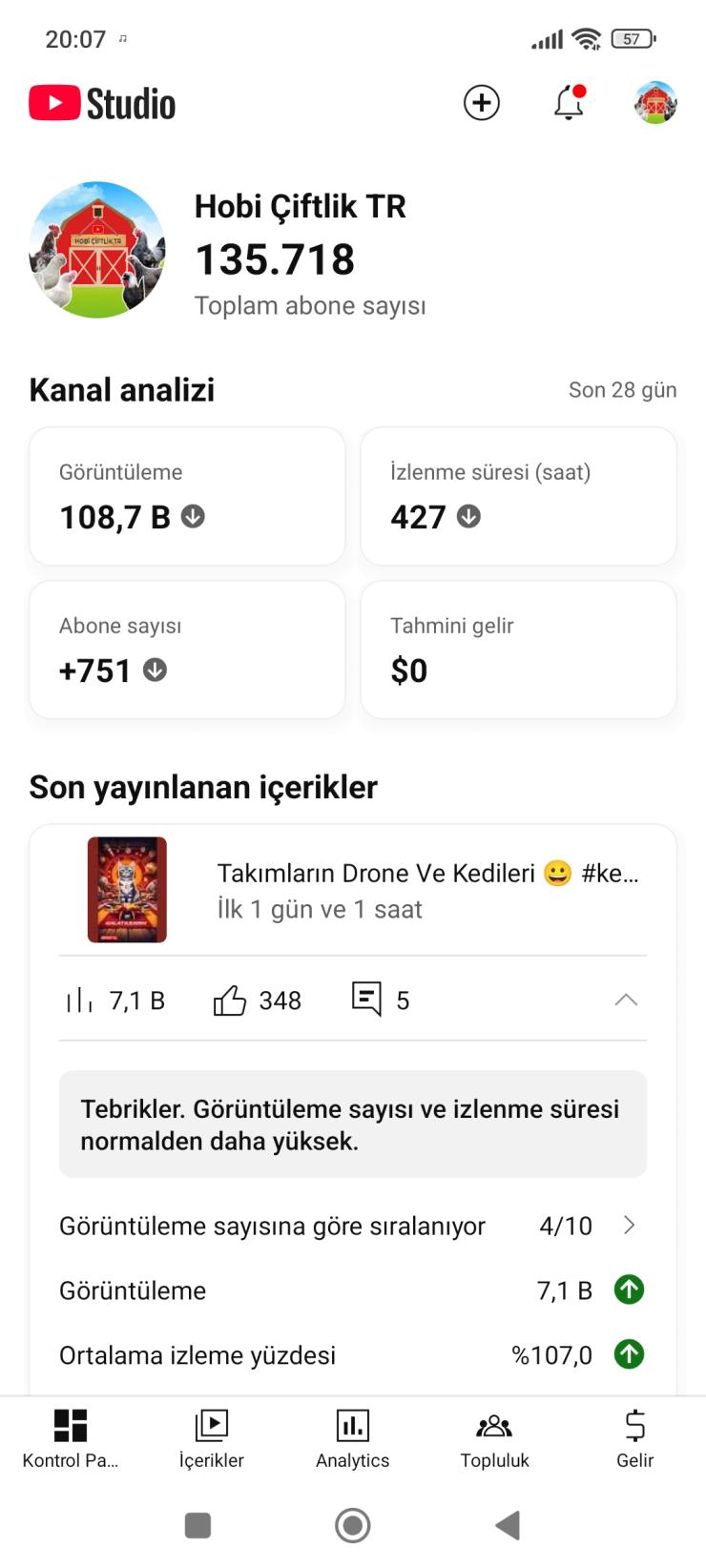 SATILIK ÇİFTLİK VE SHORTS KANALI