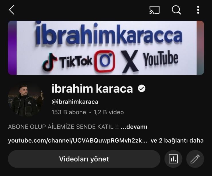 Satılık youtube kanalı