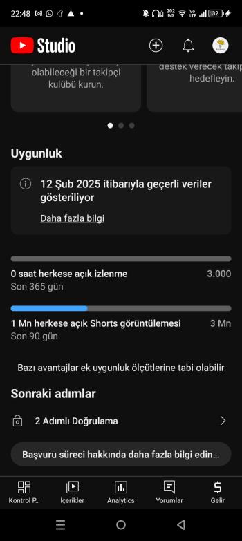 1k shorts kanalı