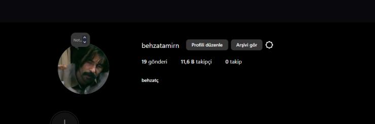 11.6 k takipçili  hesep